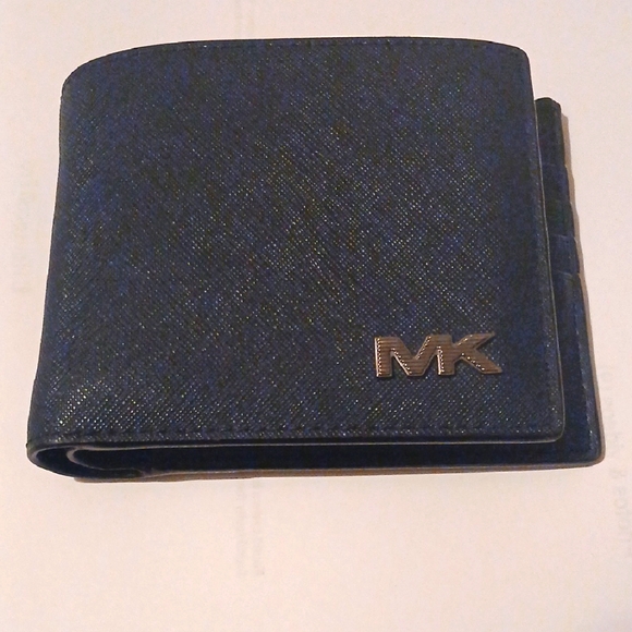 Michael Kors Other - Michael Kors Blue Leather Card Holder